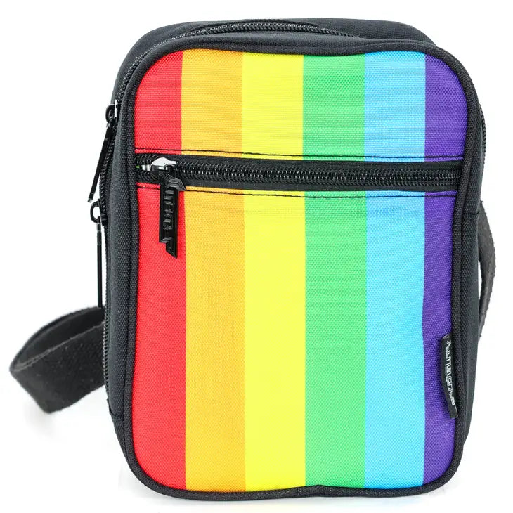 Black Rainbow Convertible Crossbody Sidekick Sling Bag