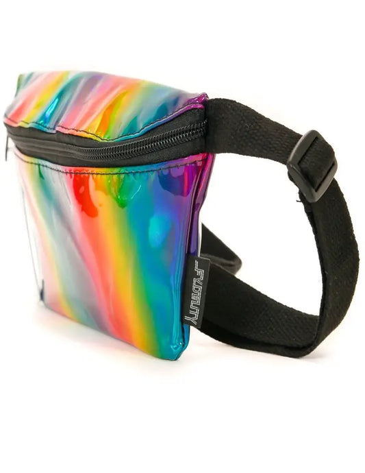 Metallic Rainbow Ultra-Slim Waist Bag