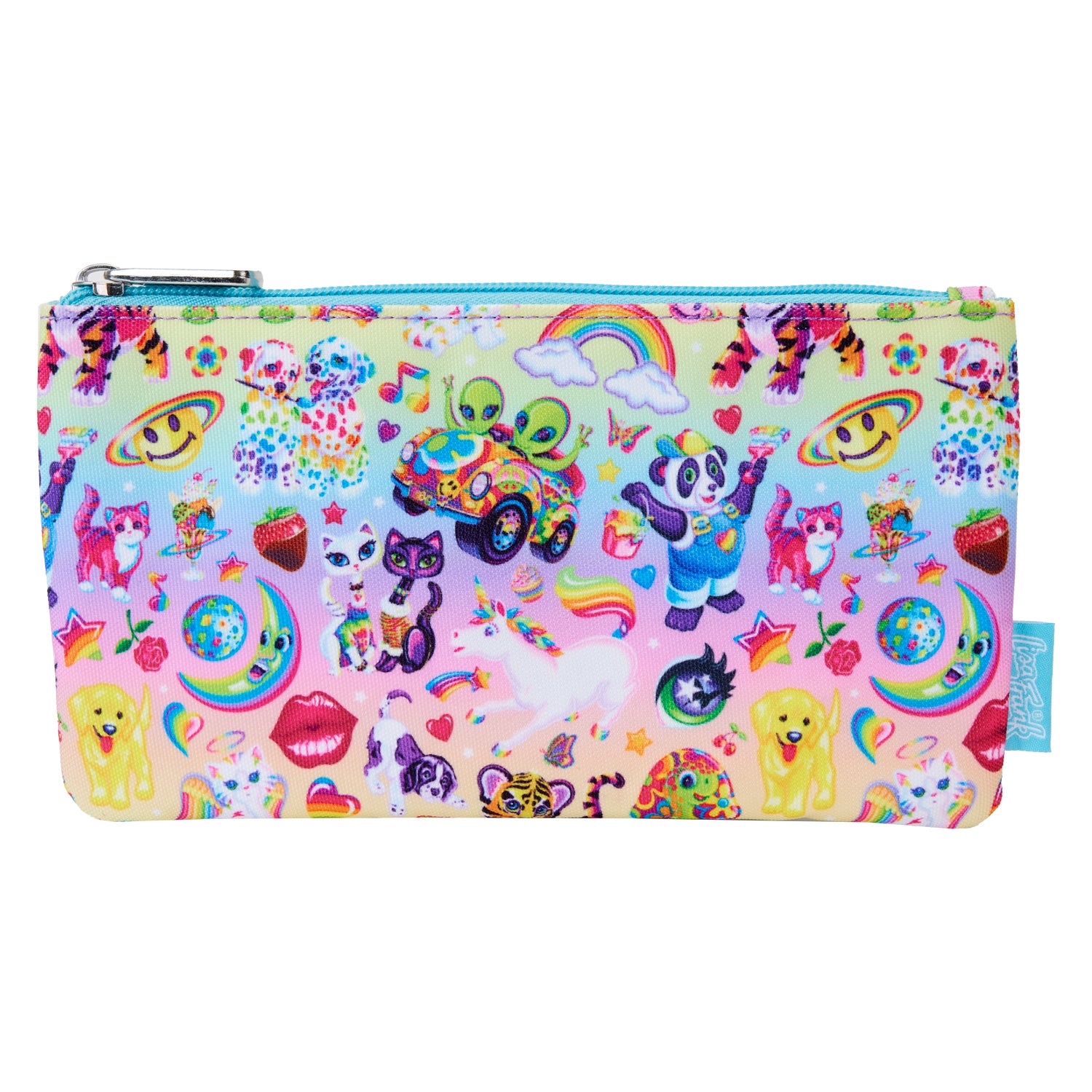 Lisa Frank Rainbow Logo Zip Around Wallet