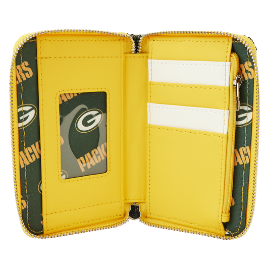 NFL Green Bay Packers Sequin Zip Around Wallet