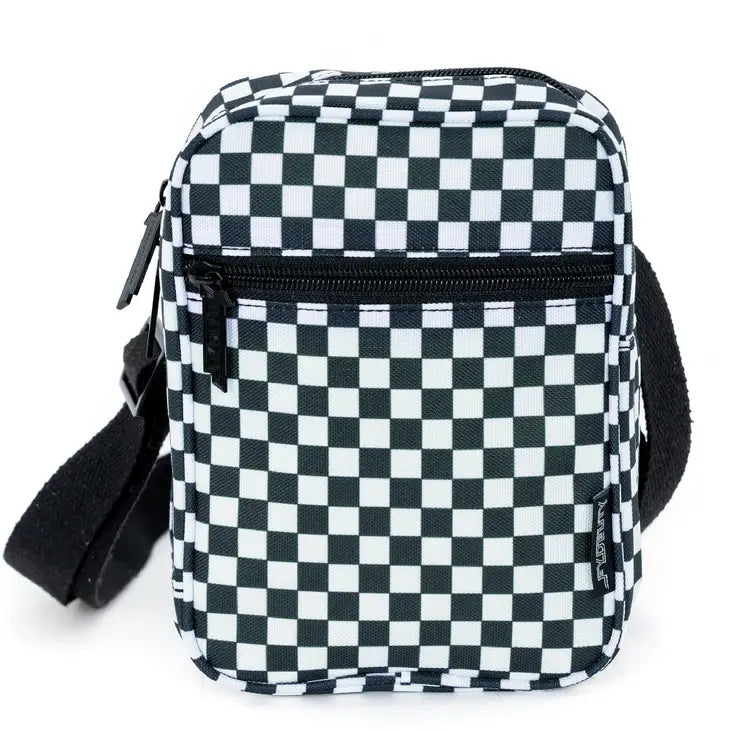 Checkered Convertible Crossbody Sidekick Sling Bag