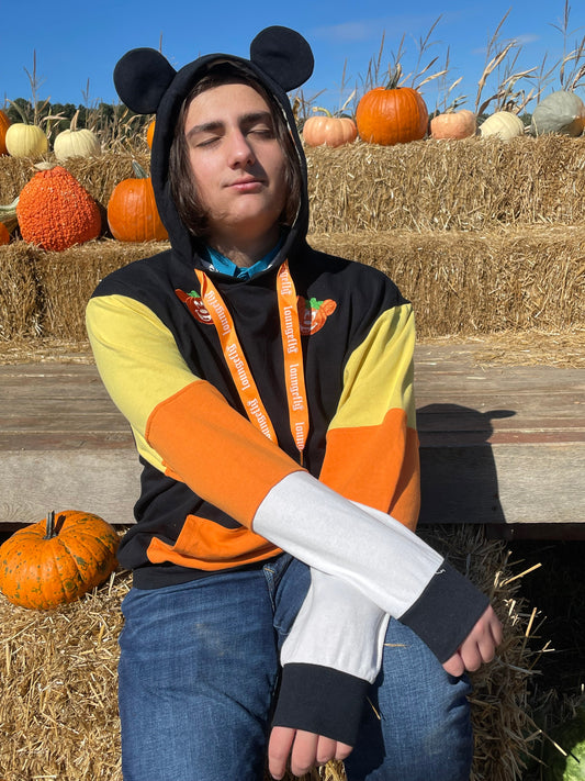 Mickey & Minnie Mouse Candy Corn Sleeve Hoodie