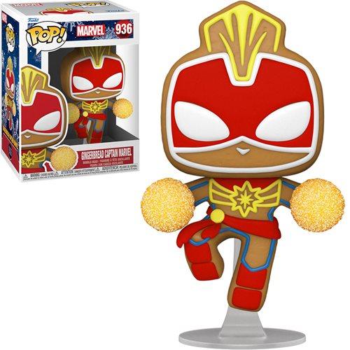Marvel Holiday Gingerbread Captain Marvel Pop! Vinyl Figure - PREORDER - Happy Mile Style