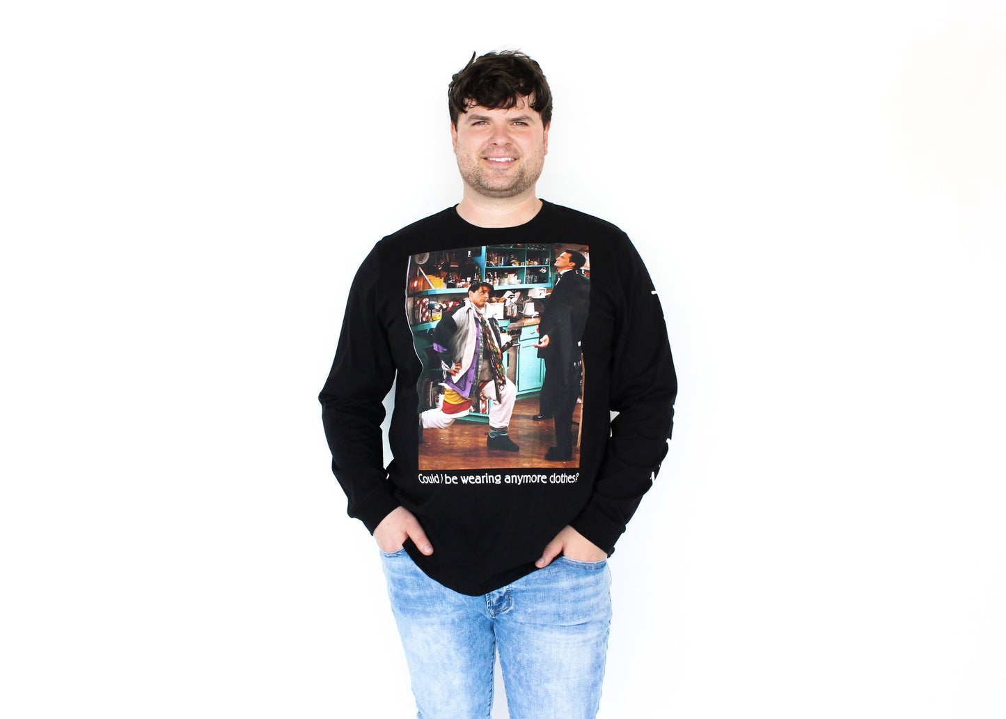 Friends "Could I BE wearing any more clothes" shirt by Cakeworthy - Happy Mile Style