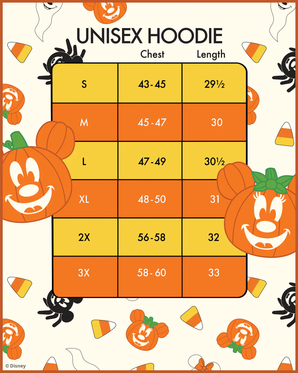 Mickey & Minnie Mouse Candy Corn Sleeve Hoodie