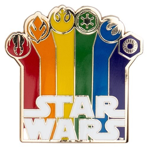 Star Wars Logo Rainbow Enamel Pin - Entertainment Earth Exclusive