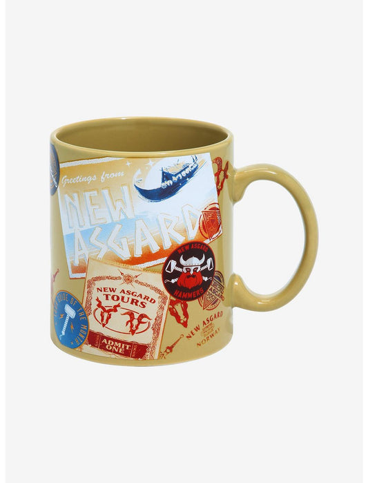 Thor Love and Thunder Greeting From Asgard Ceramic Mug, 20 Ounces