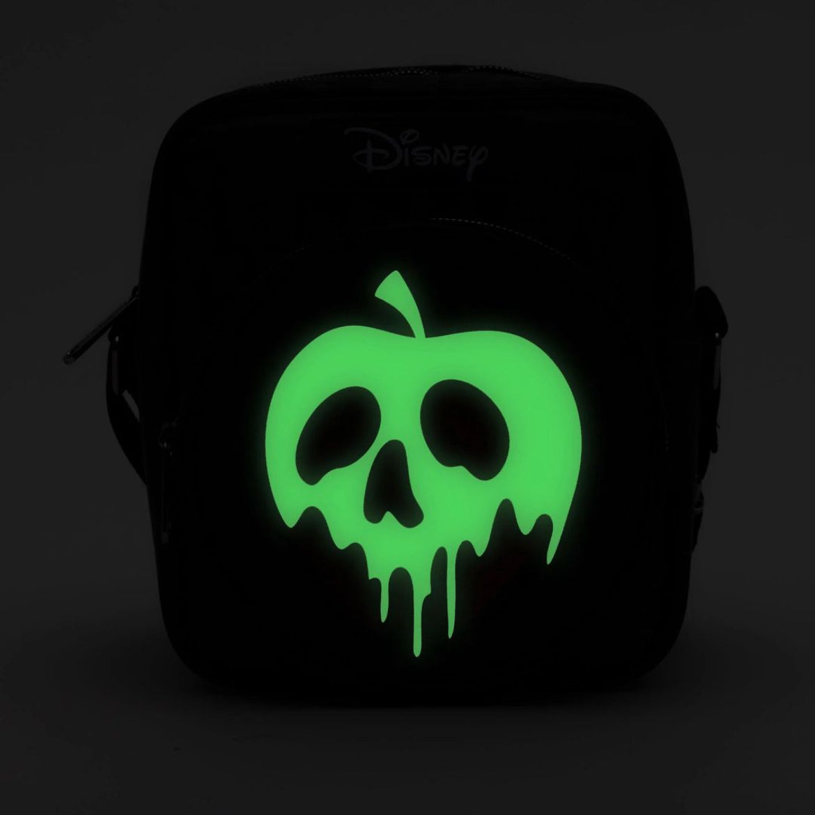 Snow White Evil Queen Glow in the Dark Poison Apple and Icons Collage Crossbody