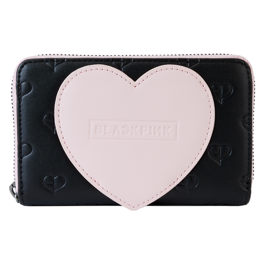 BLACKPINK All-Over Print Heart Zip Around Wallet