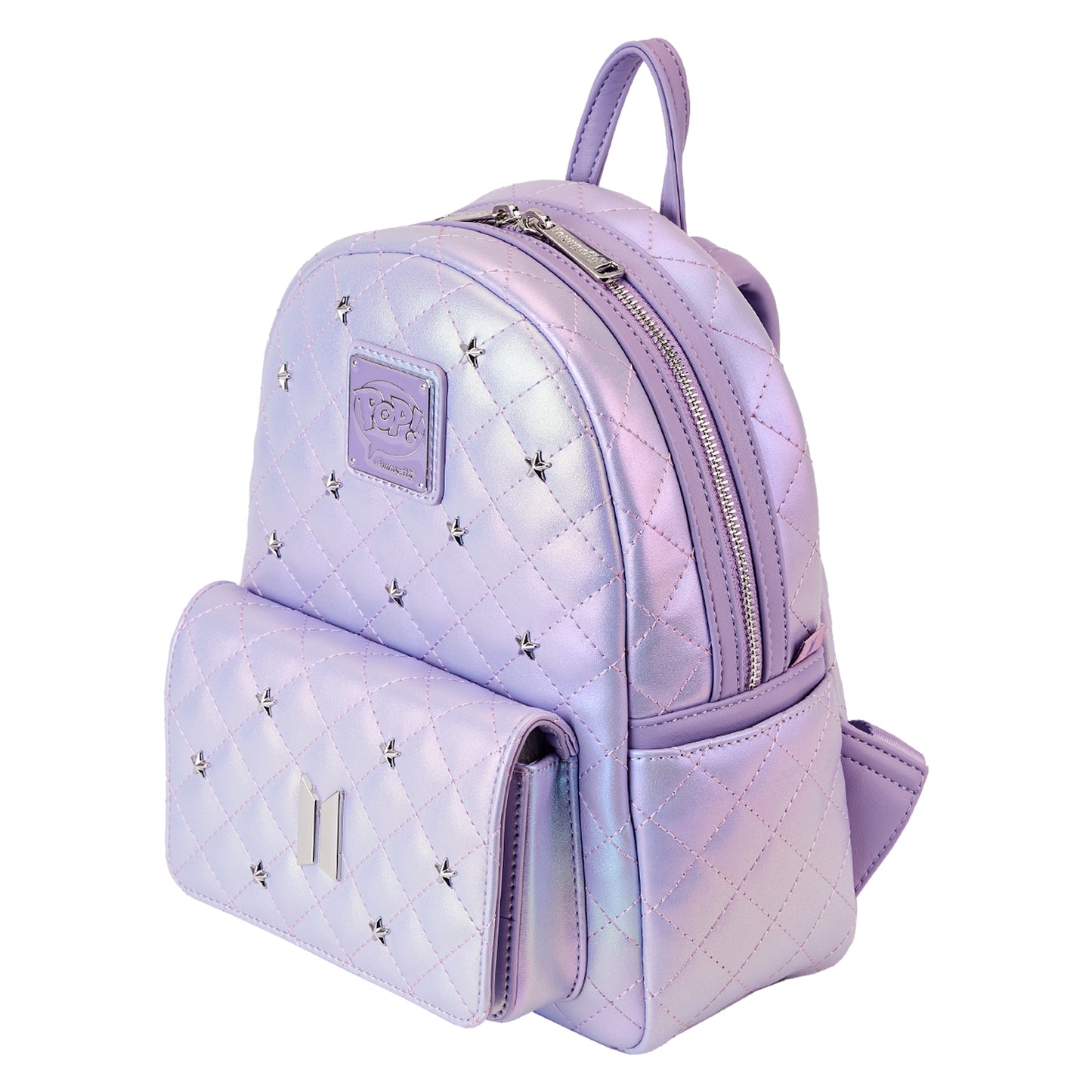 Funko Pop! By Loungefly BTS Logo Iridescent Purple Mini Backpack -  **PREORDER**