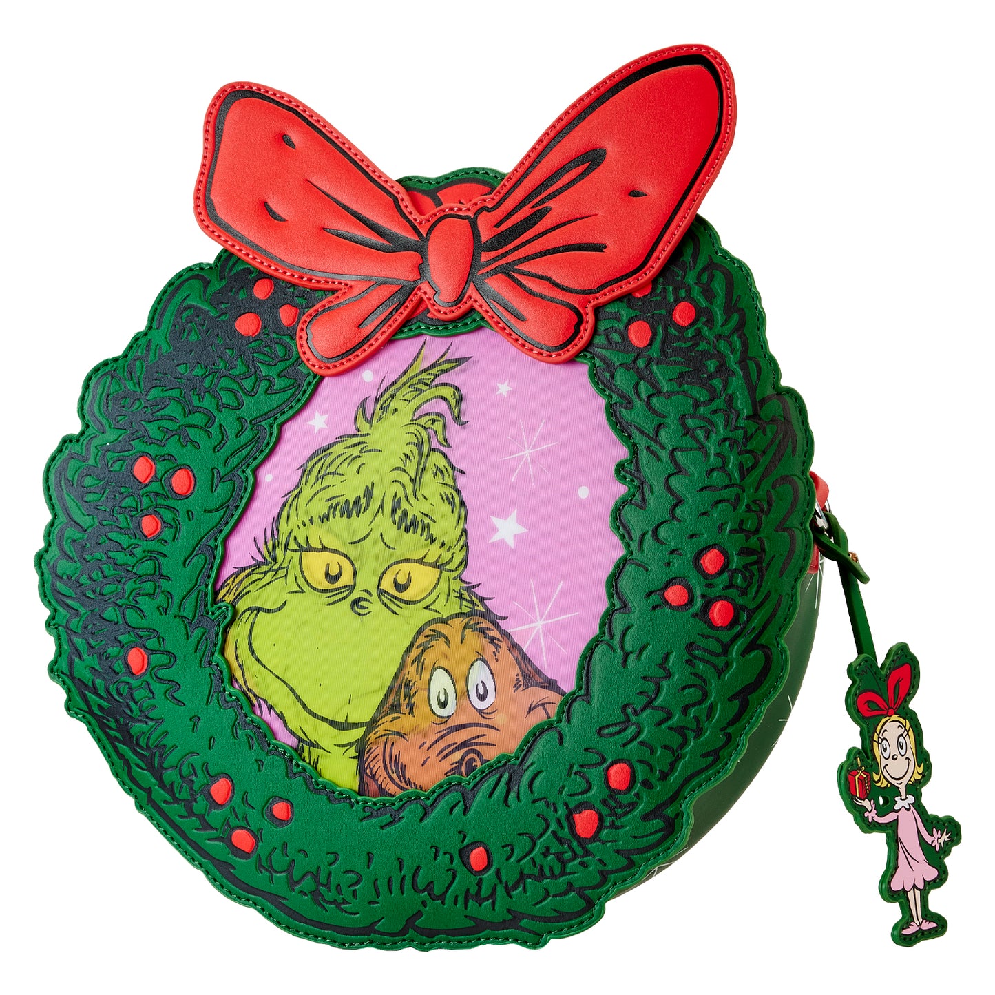 Dr. Seuss Grinch Wreath Figural Crossbody -  **PREORDER**