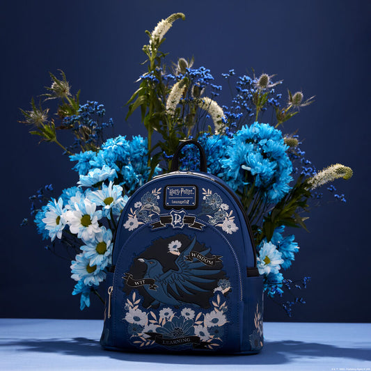 Harry Potter Ravenclaw House Floral Tattoo Mini Backpack - **PREORDER**
