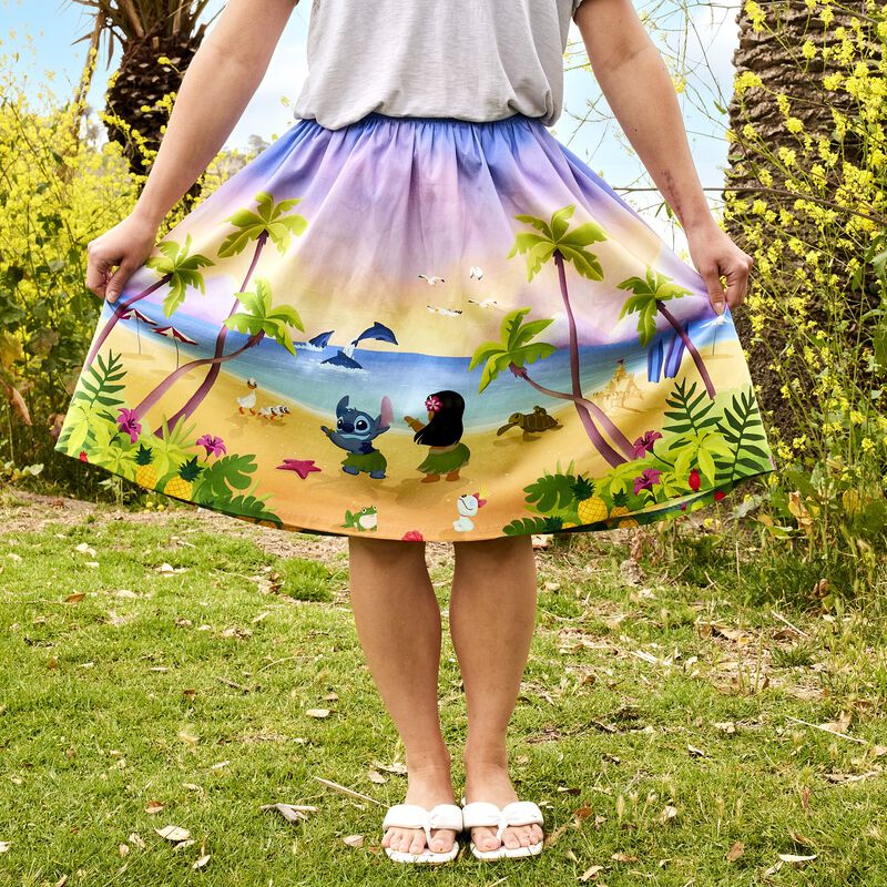 Lilo and Stitch Beach Scene Sandy Skirt by Stitch Shoppe - **PREORDER**