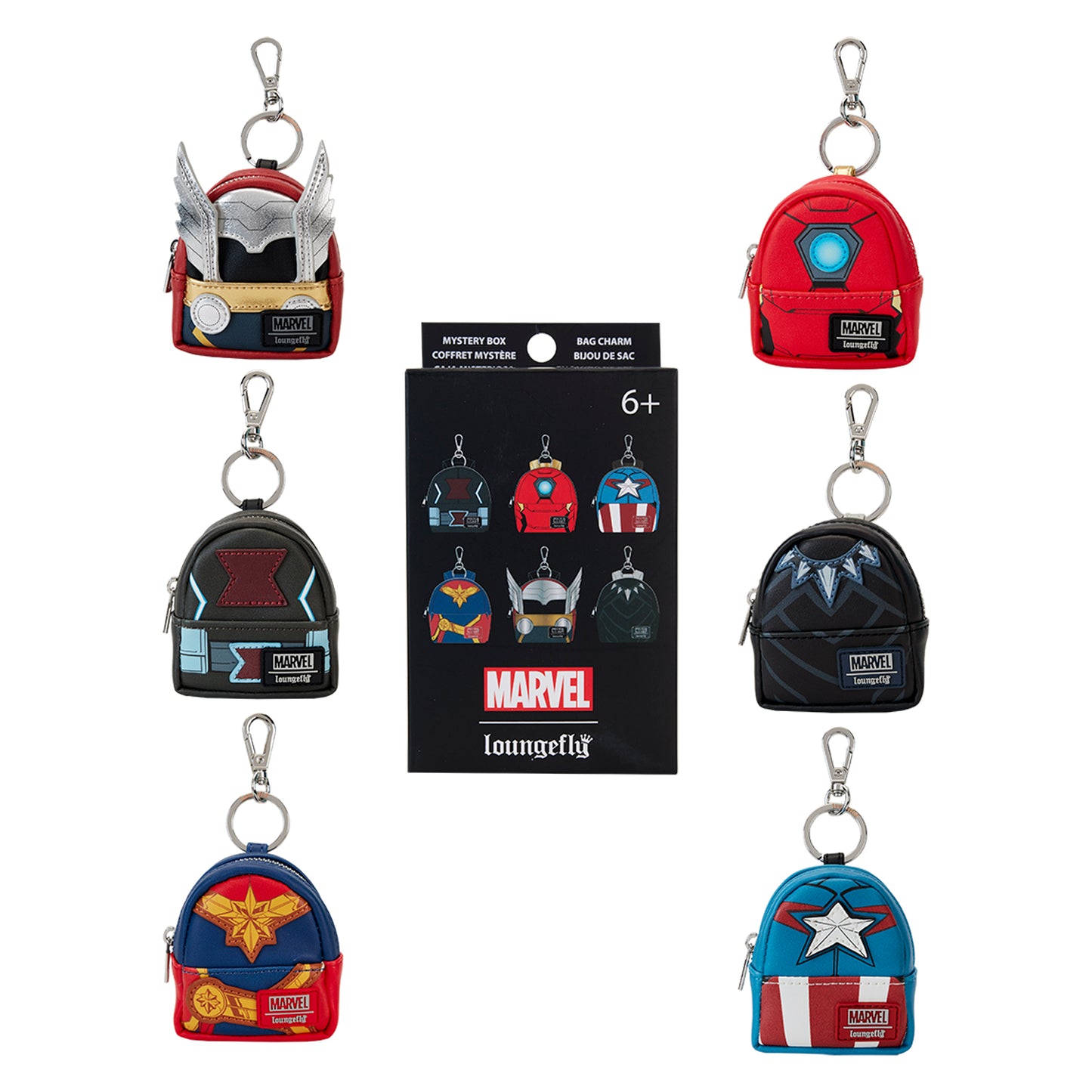 Marvel Avengers Cosplay Mystery Mini Backpack Keychain - **PREORDER**