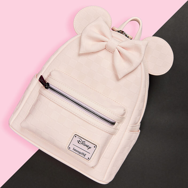 Minnie Mouse Checkered Texture Mini Backpack - PREORDER