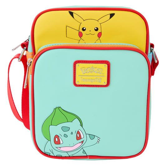 Pokémon Color Block Starters Crossbody Bag - PREORDER