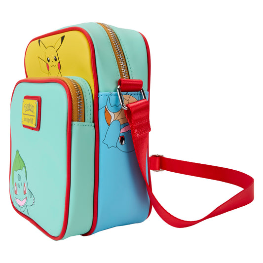 Pokémon Color Block Starters Crossbody Bag - PREORDER