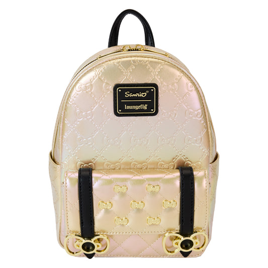 Sanrio 50th Anniversary Hello Kitty Metallic Gold Mini Backpack - PREORDER