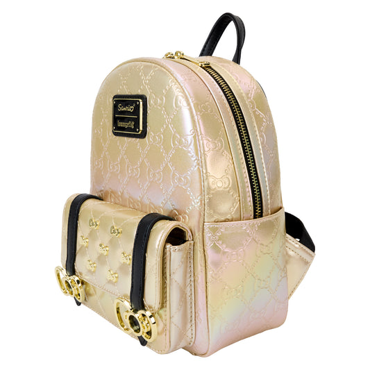 Sanrio 50th Anniversary Hello Kitty Metallic Gold Mini Backpack - PREORDER