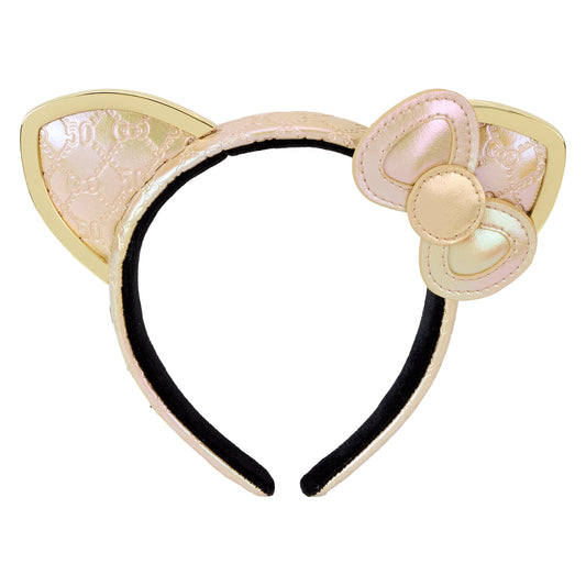 Sanrio 50th Anniversary Hello Kitty Metallic Gold Ear Headband - PREORDER