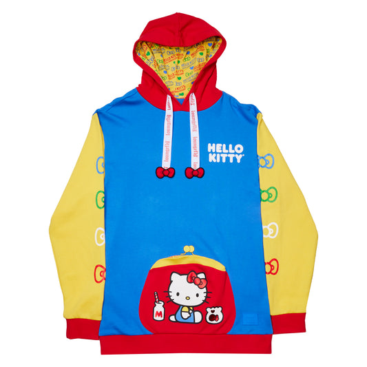 Sanrio Hello Kitty 50th Anniversary Color Block Unisex Hoodie - PREORDER