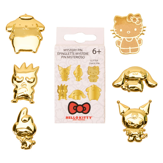 Sanrio 50th Anniversary Gold Mystery Box Pin - PREORDER