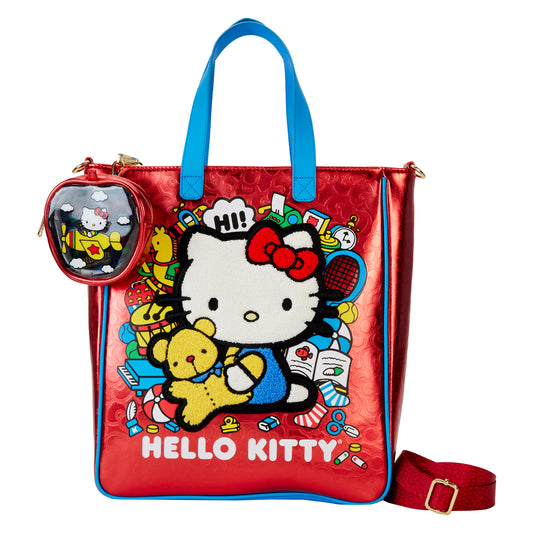 Sanrio Hello Kitty 50th Anniversary Metallic Tote Bag with Coin Bag - PREORDER