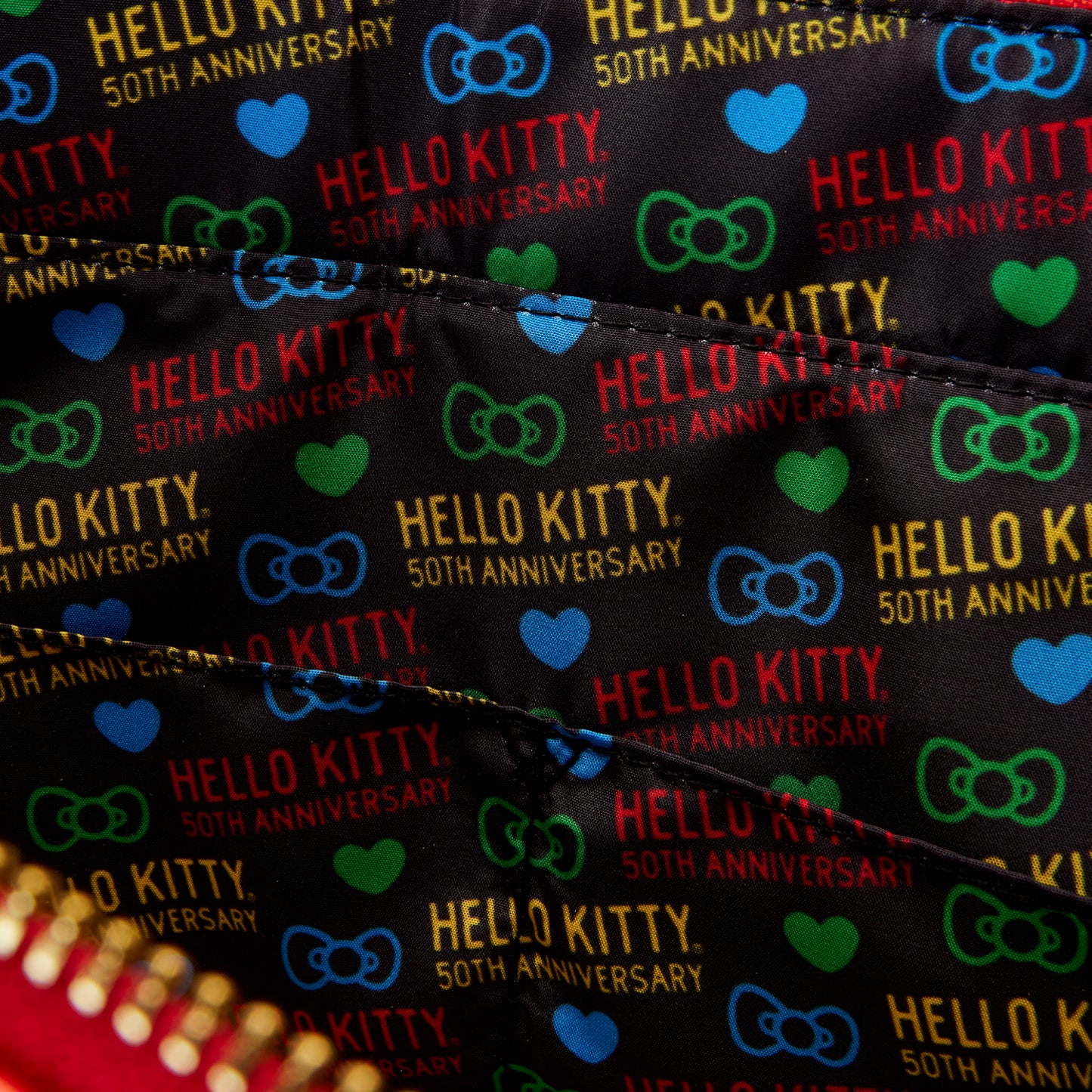 Sanrio Hello Kitty 50th Anniversary Metallic Tote Bag with Coin Bag