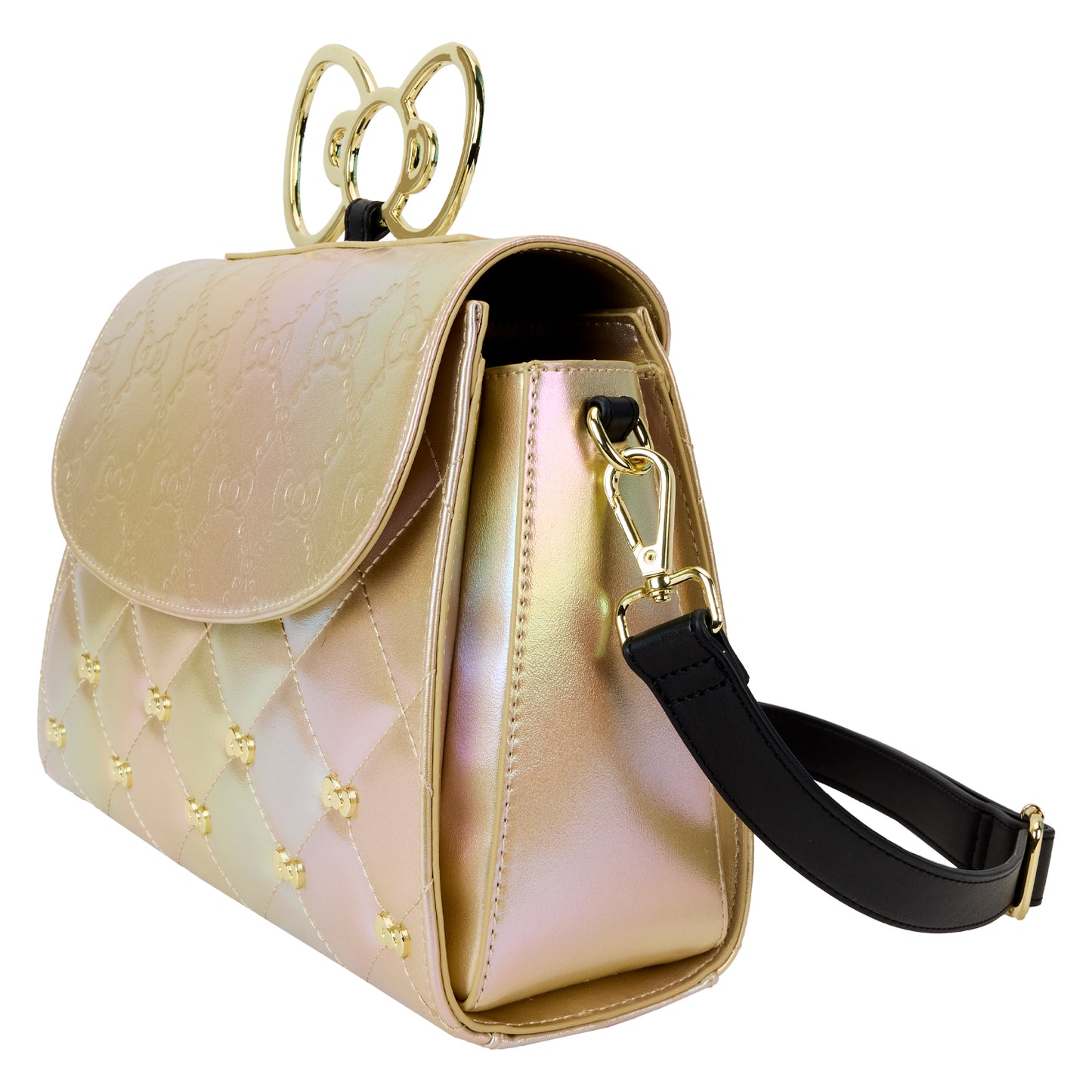 Sanrio 50th Anniversary Hello Kitty Metallic Gold Crossbody Bag - PREORDER