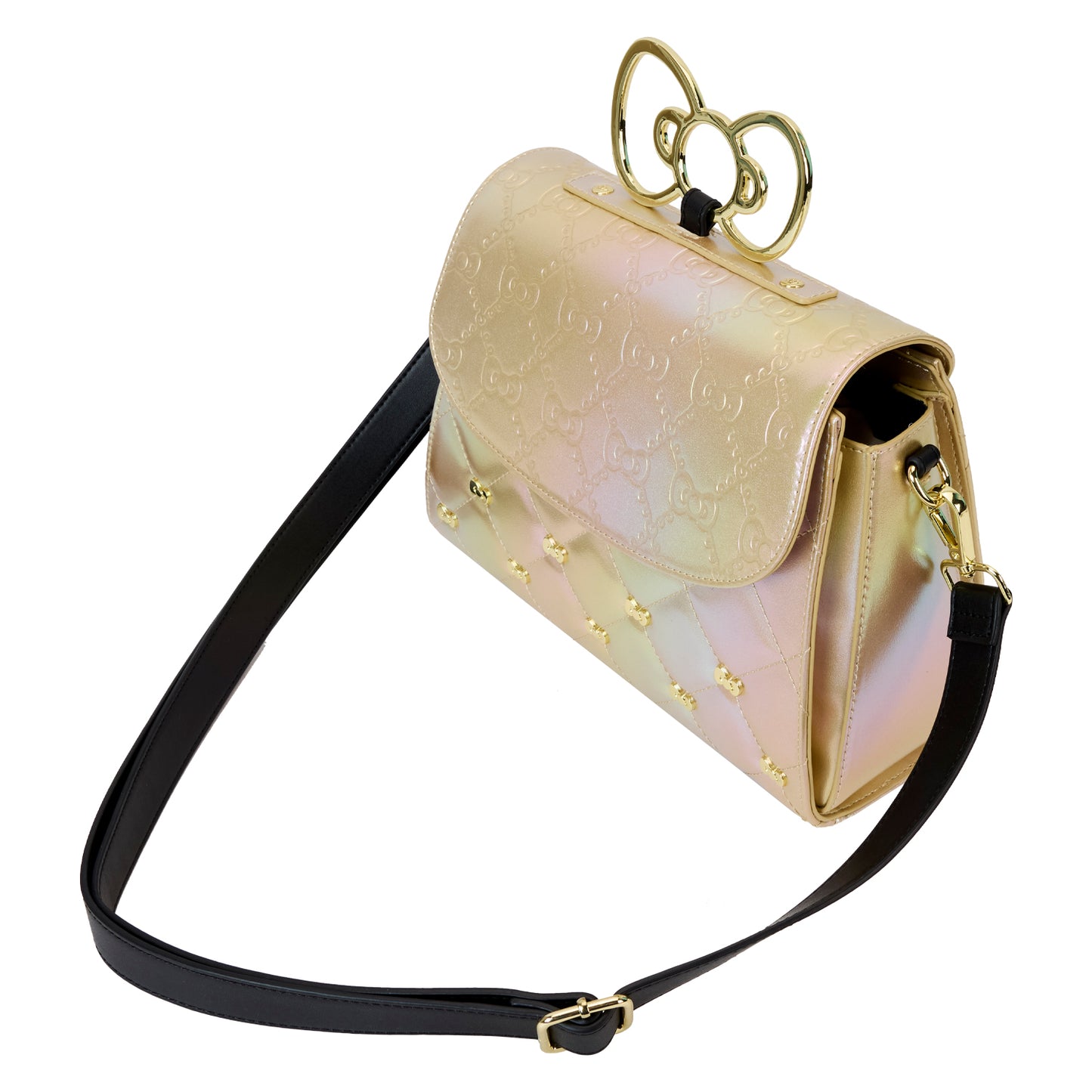 Sanrio 50th Anniversary Hello Kitty Metallic Gold Crossbody Bag - PREORDER