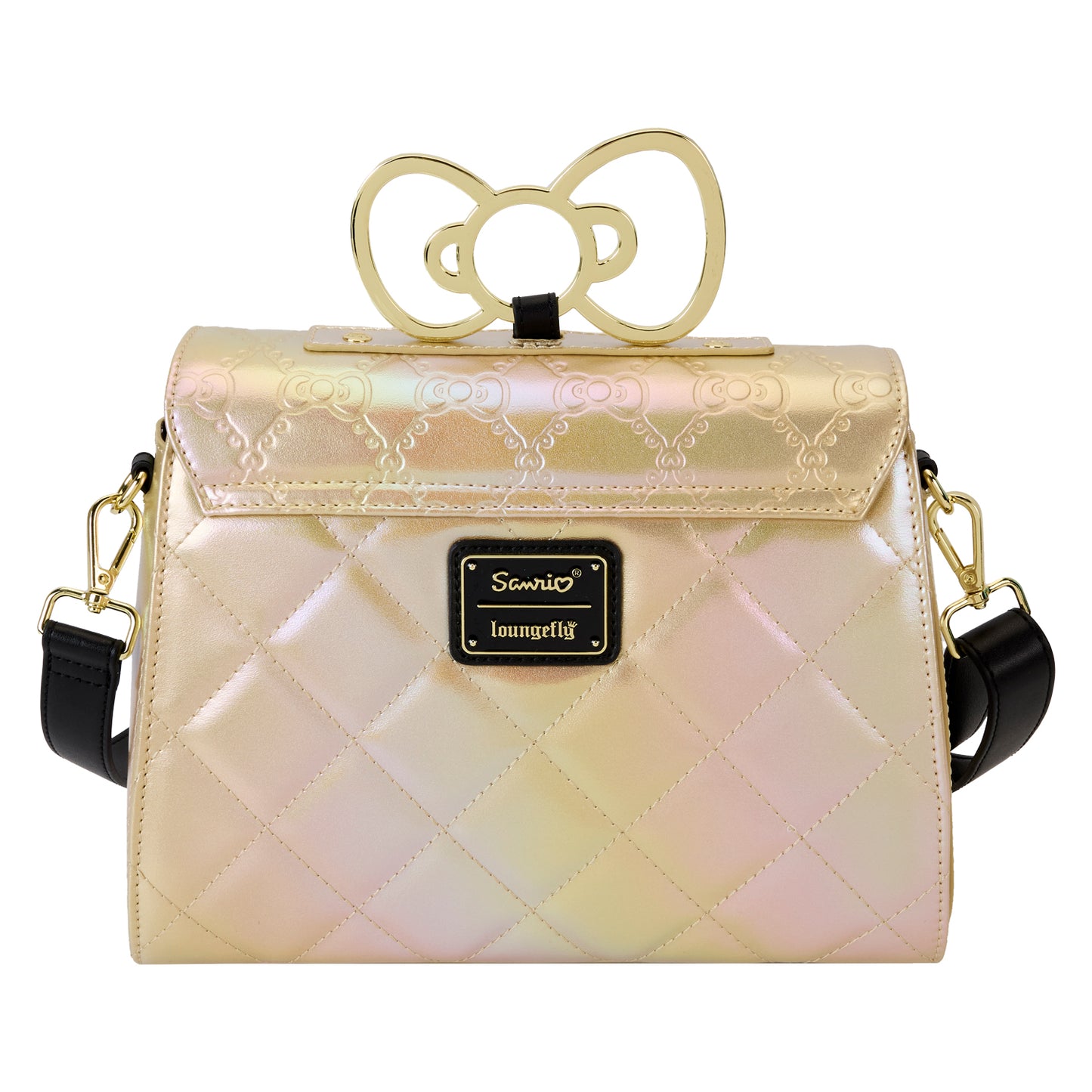 Sanrio 50th Anniversary Hello Kitty Metallic Gold Crossbody Bag - PREORDER