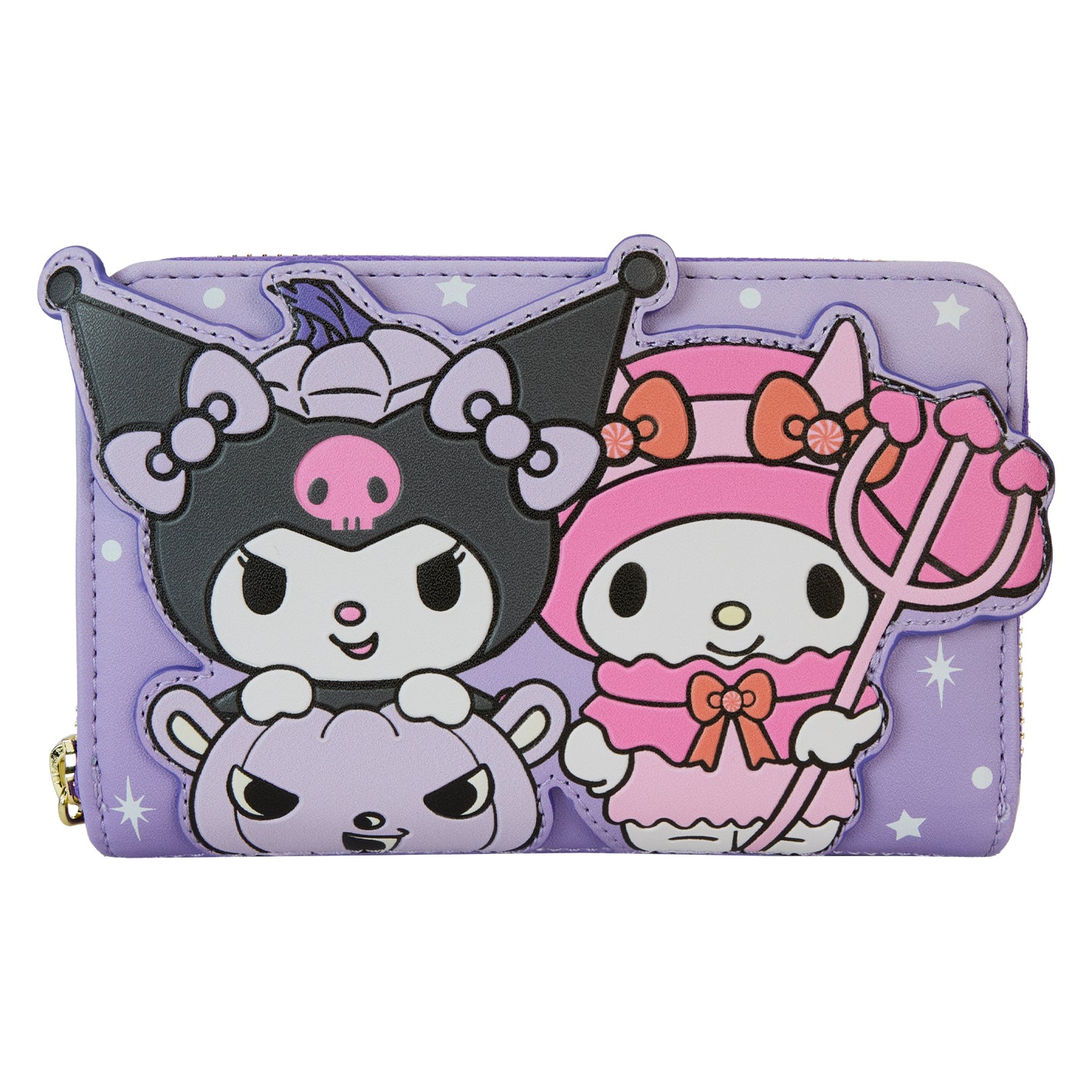 Sanrio Kuromi & My Melody Glow Zip Around Wallet