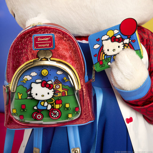 Sanrio Hello Kitty 50th Anniversary Coin Bag Metallic Mini Backpack- PREORDER