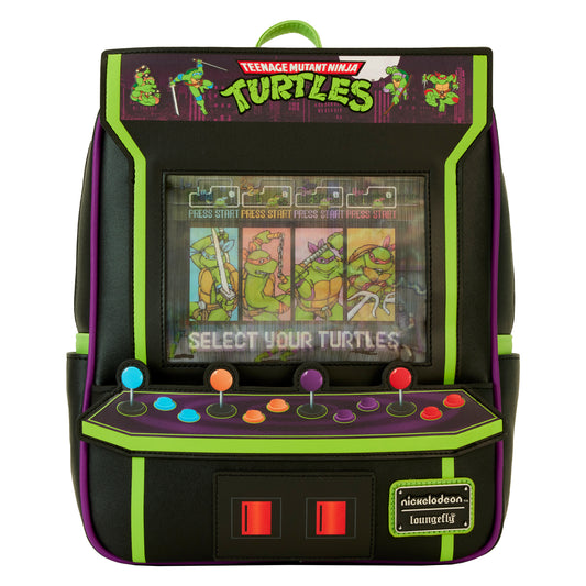 Teenage Mutant Ninja Turtles 40th Anniversary Vintage Arcade Lenticular Glow Mini Backpack