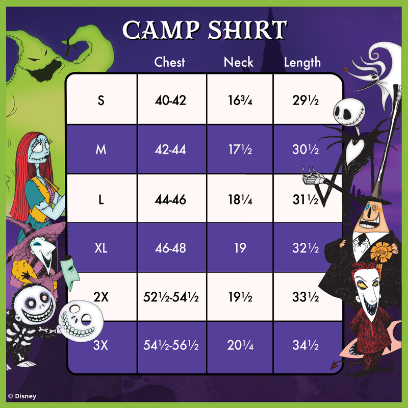 Nightmare Before Christmas Camp Shirt