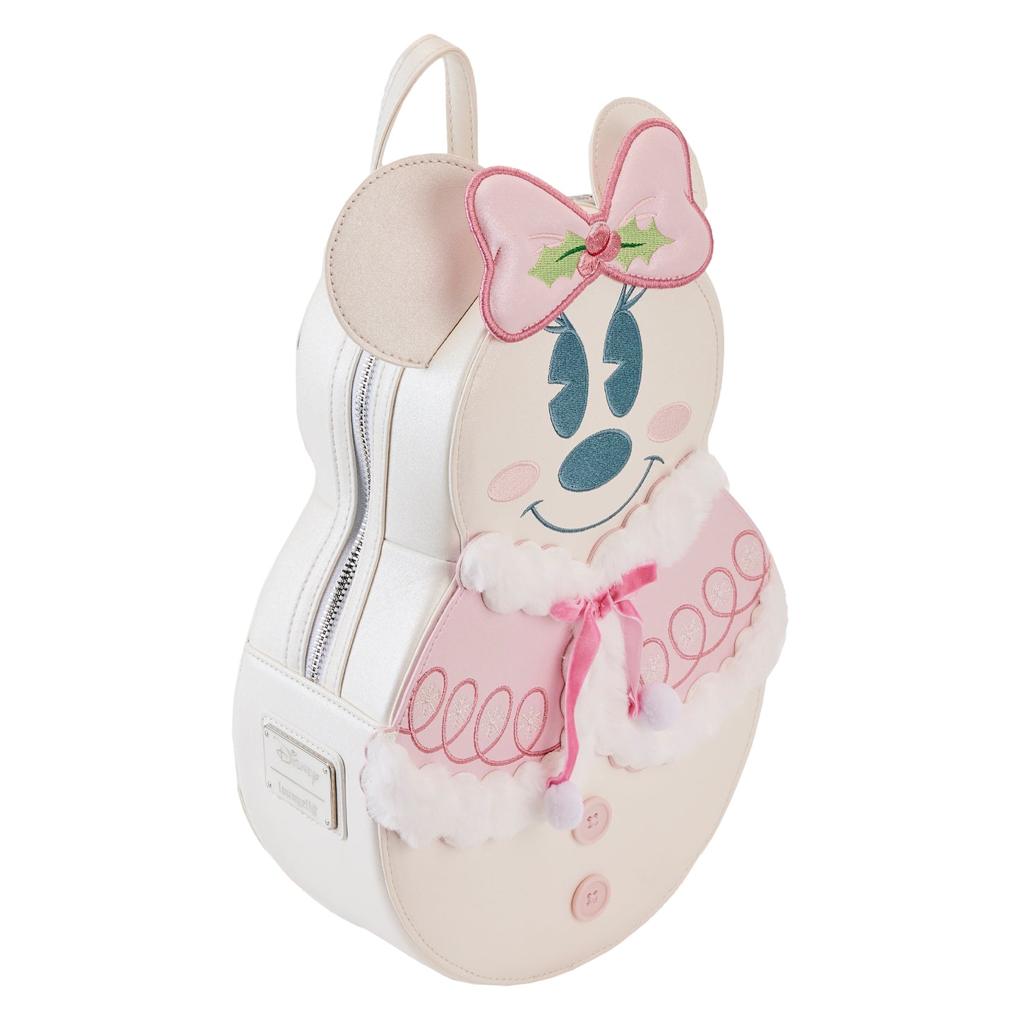 Minnie Pastel Snowman Figural Mini Backpack