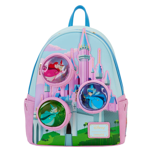 Sleeping Beauty Stained Glass Castle Mini Backpack