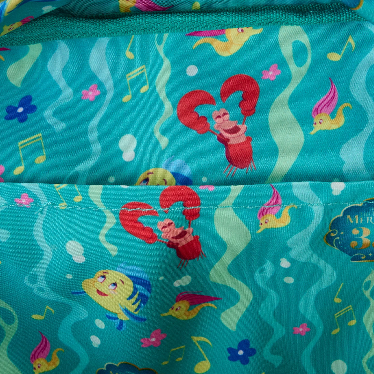 The Little Mermaid 35th Anniversary Life is the Bubbles All-Over Print Nylon Square Mini Backpack - **PREORDER**
