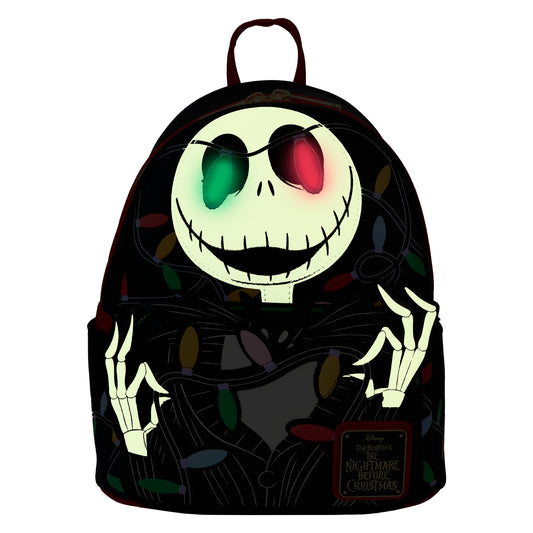 The Nightmare Before Christmas Jack Wrapped In Lights Light Up Glow Mini Backpack - PREORDER