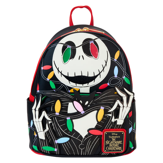 The Nightmare Before Christmas Jack Wrapped In Lights Light Up Glow Mini Backpack - PREORDER