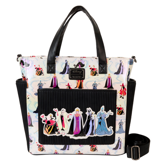 Disney Villains Iridescent All-Over Print Convertible Backpack & Tote Bag - PREORDER