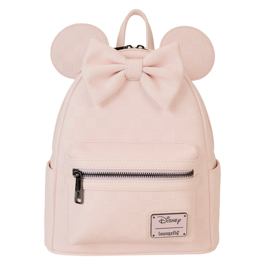 Minnie Mouse Checkered Texture Mini Backpack - PREORDER