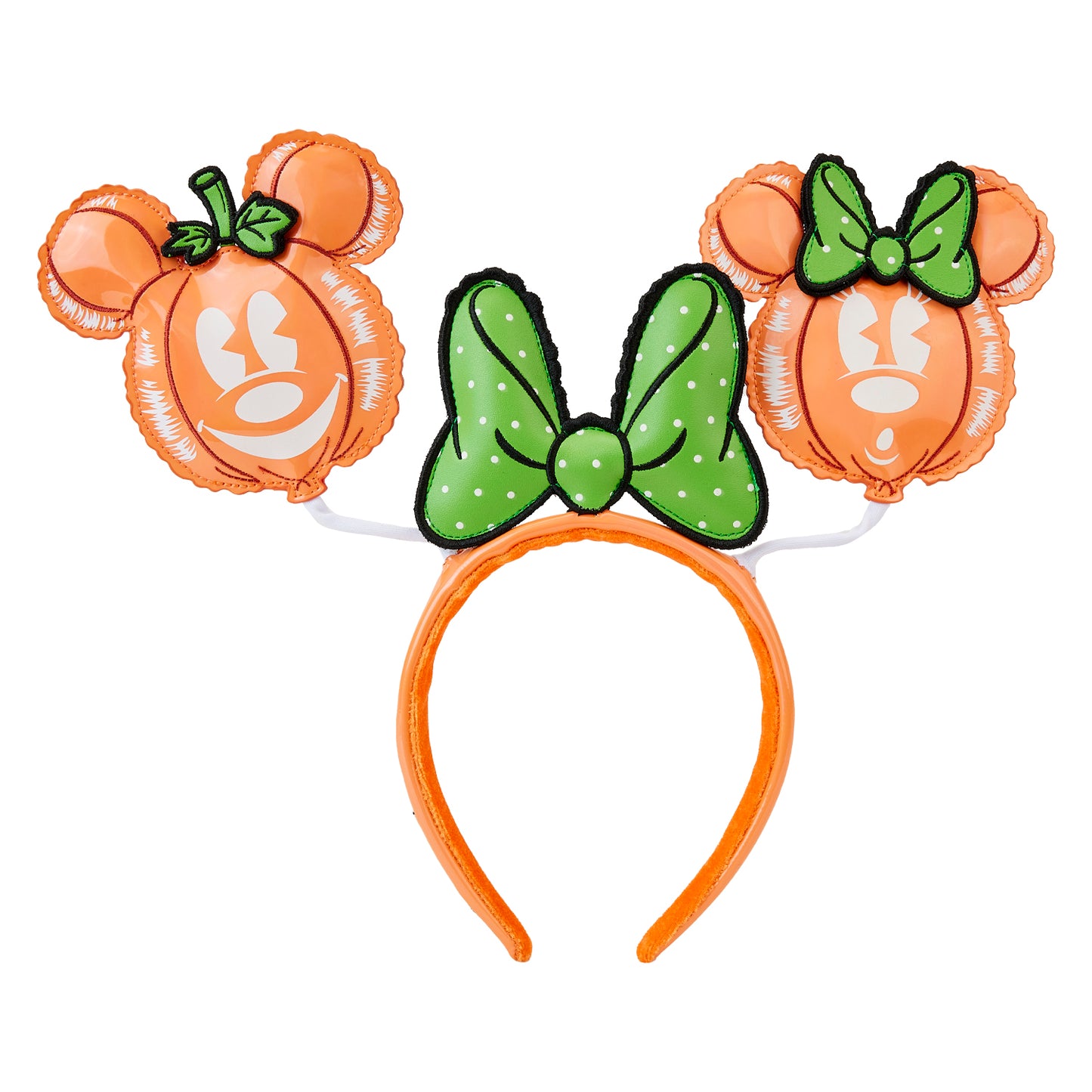 Mickey and Minnie Pumpkin Balloon Ear Headband