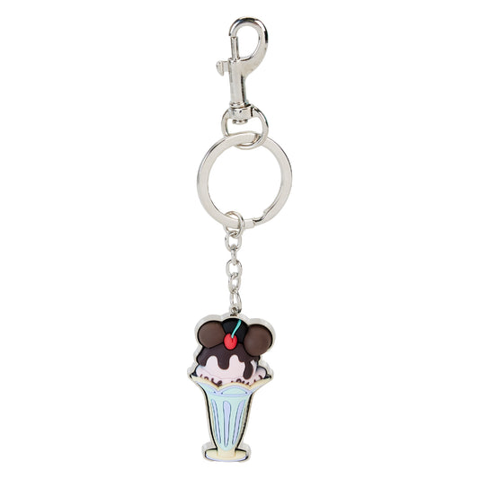 Mickey and Minnie Date Night Ice Cream Keychain