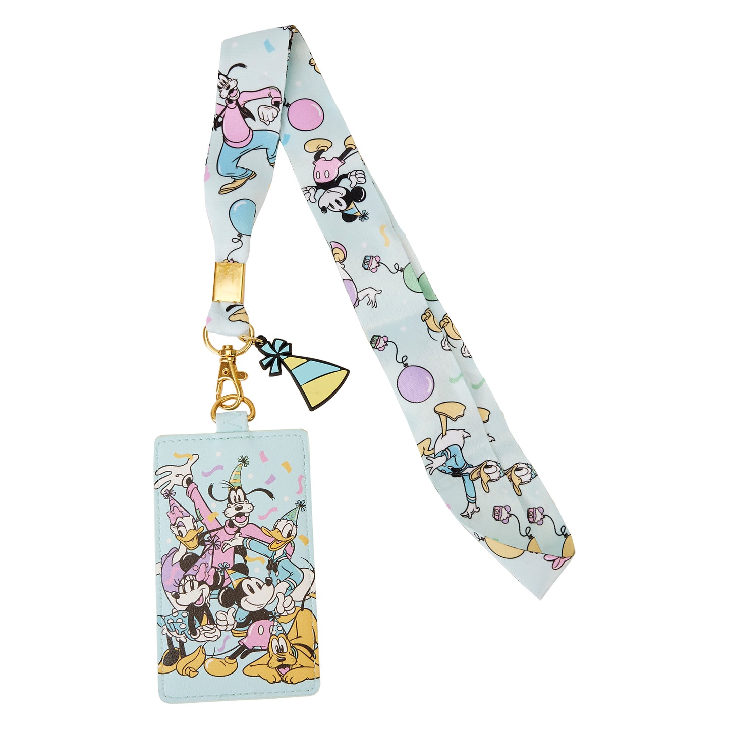 Mickey Mouse and Friends Birthday Celebration Lanyard with Card Holder