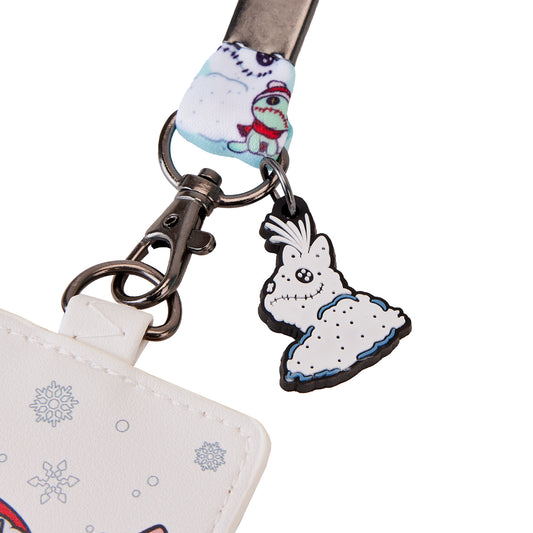 Stitch Holiday Snow Angel Lanyard with Cardholder -  **PREORDER**
