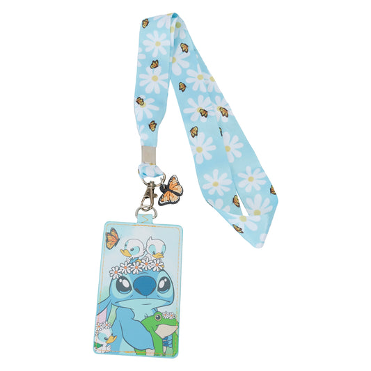 Lilo and Stitch Springtime Lanyard with Cardholder - **PREORDER**