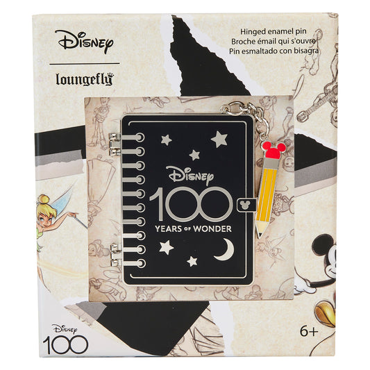 Disney 100th Anniversary Sketchbook 3" collector pin