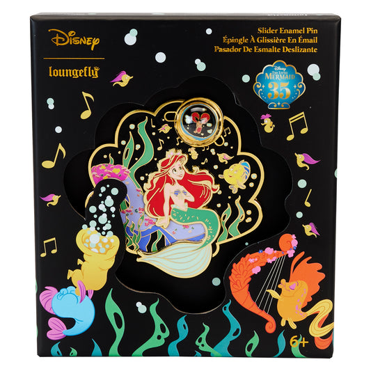 The Little Mermaid 35th Anniversary Life is the Bubbles 3" Collector Box Sliding Pin - **PREORDER**