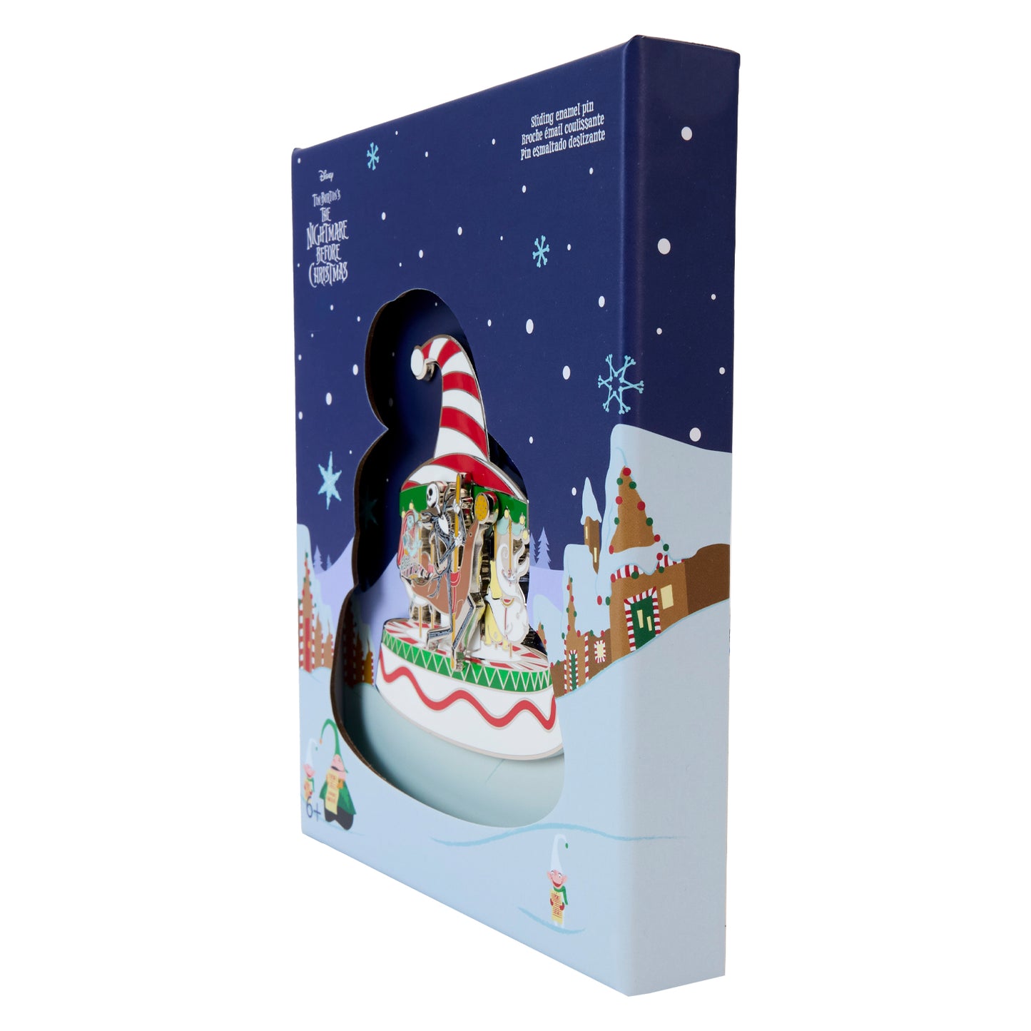 The Nightmare Before Christmas Candy Cane Carousel 3" Collector Box Sliding - PREORDER